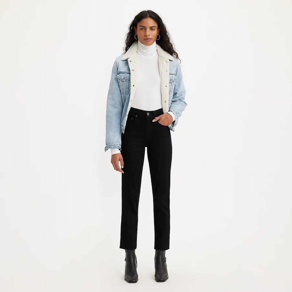 Levi’s 724 HIGH RISE SLIM STRAIGHT CROPPED WOMEN'S JEANS size 27